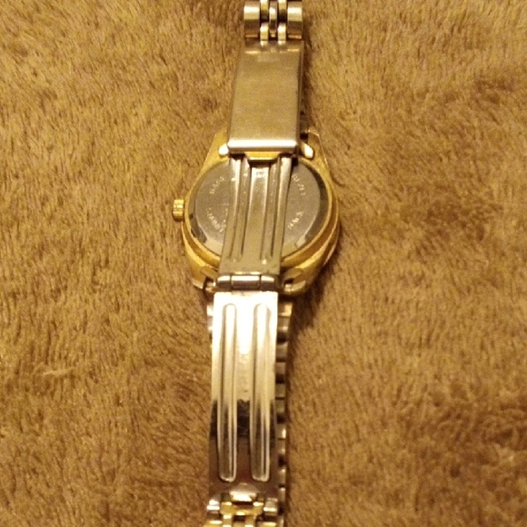Gruen Women's Gold and Silver Watch with Red Details - Picture 3 of 5